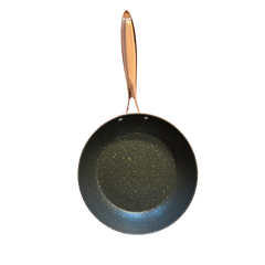 Set Bucătărie 7 Piese Bronz – Oale și Tigaie Antiaderente, Sustenabile + Set de Cuțite de Masă Cadou