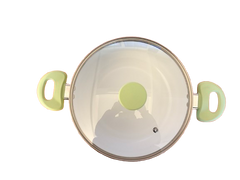 Set Bucătărie 7 Piese VERDE – Oale și Tigaie Versatile pentru Gătit + Set de Cuțite de Masă Cadou