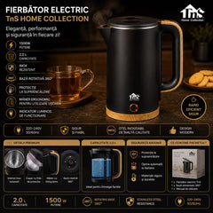 Fierbător Electric 2.0L TnS Home Collection – 1500W