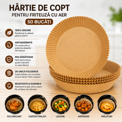 Set Hârtie de copt pentruAir Fryer - 50 buc.
